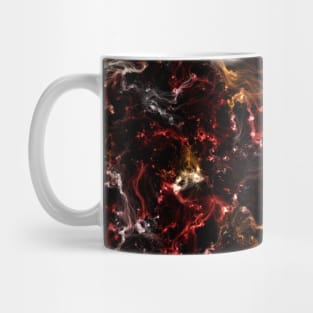 Red and gold nebula Mug